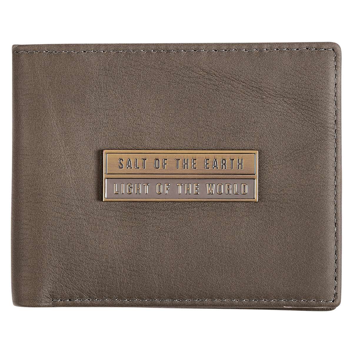 Salt Of The Earth Gray Genuine Leather Wallet | 2FruitBearers