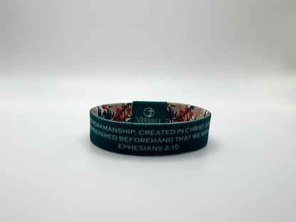 Tropical Palms - Ephesians 2:10 Wristband | 2FruitBearers