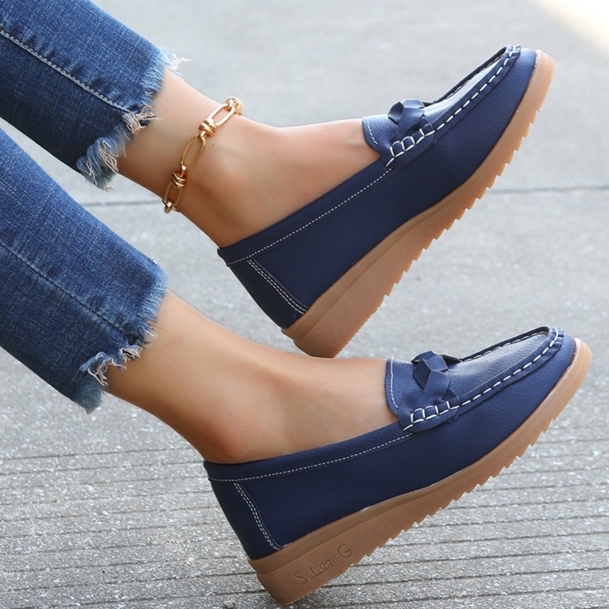 Weave Wedge Heeled Loafers | Loafers | 9