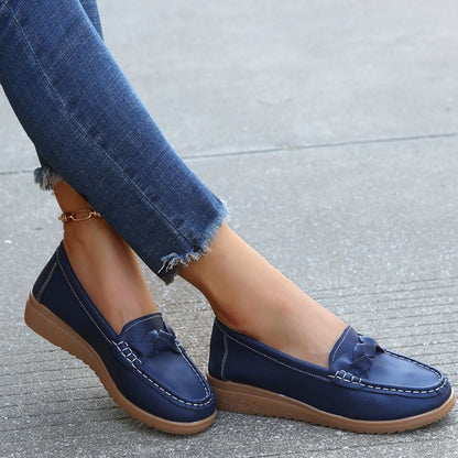 Weave Wedge Heeled Loafers | Loafers | 8