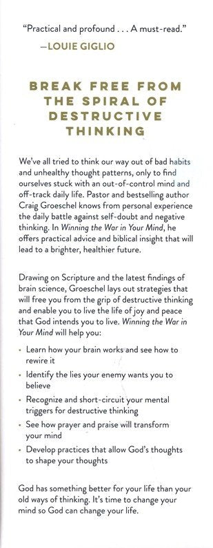 Winning The War In Your Mind | Devotionals | 3