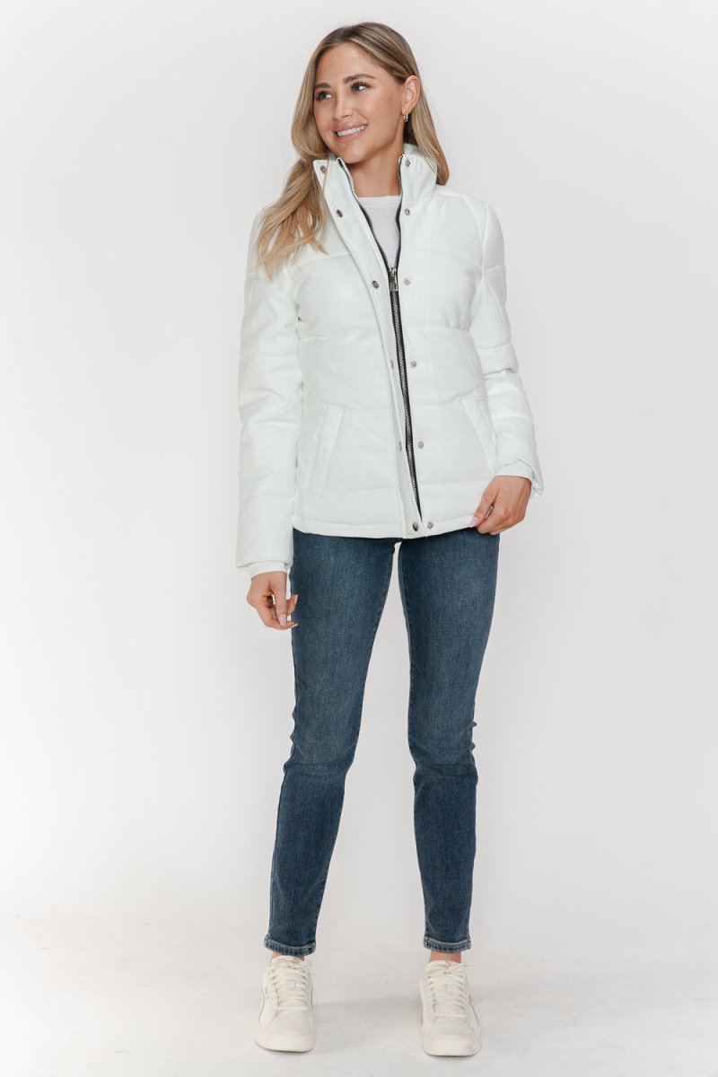 YMI Pocketed Zip Up Turtleneck Puffer Jacket | Coats | 18