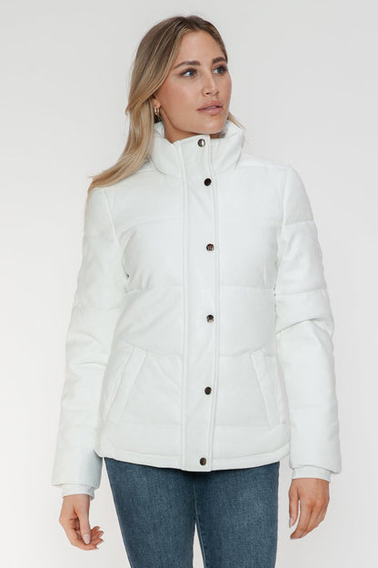 YMI Pocketed Zip Up Turtleneck Puffer Jacket | Coats | 13