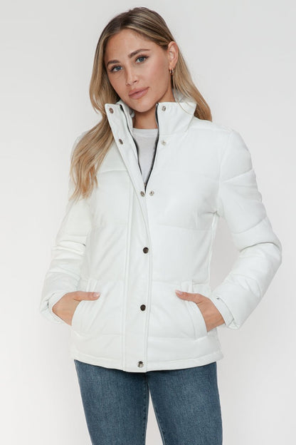 YMI Pocketed Zip Up Turtleneck Puffer Jacket | Coats | 6