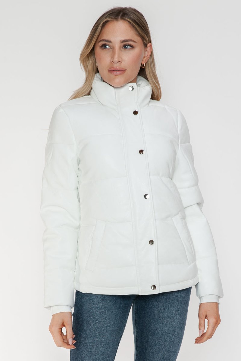 YMI Pocketed Zip Up Turtleneck Puffer Jacket | Coats | 12