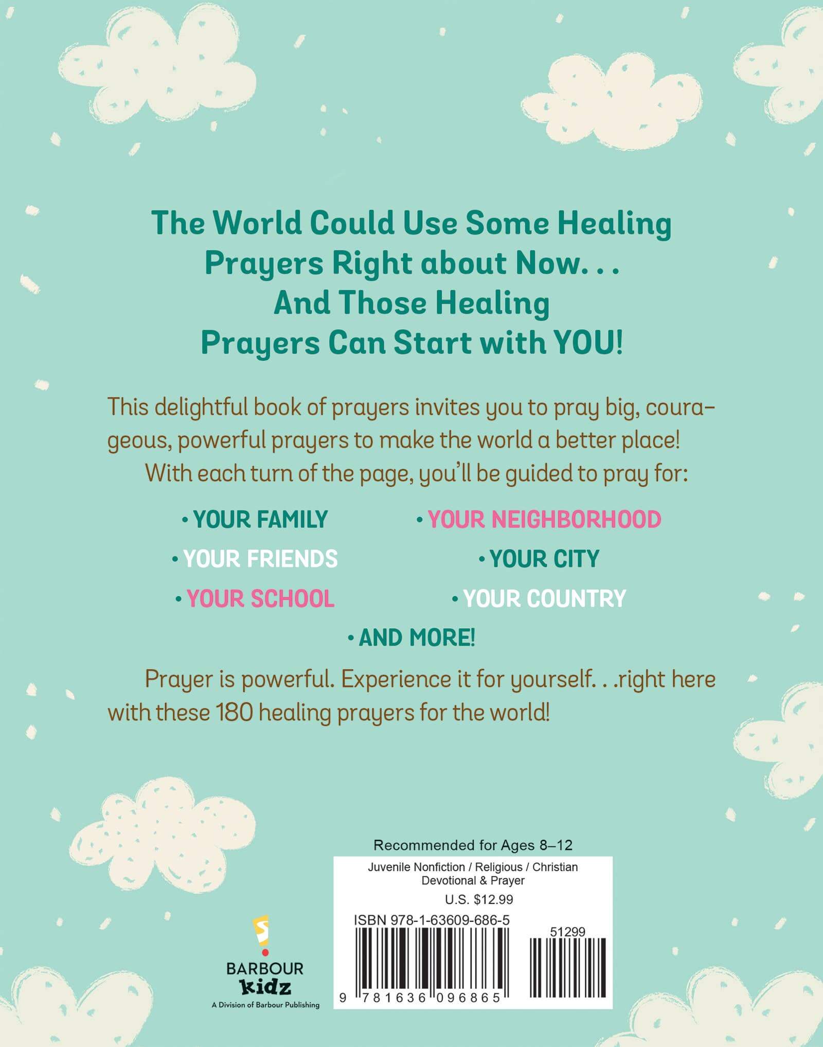 180 Healing Prayers for the World - Young Girls Devotional | 2FruitBearers