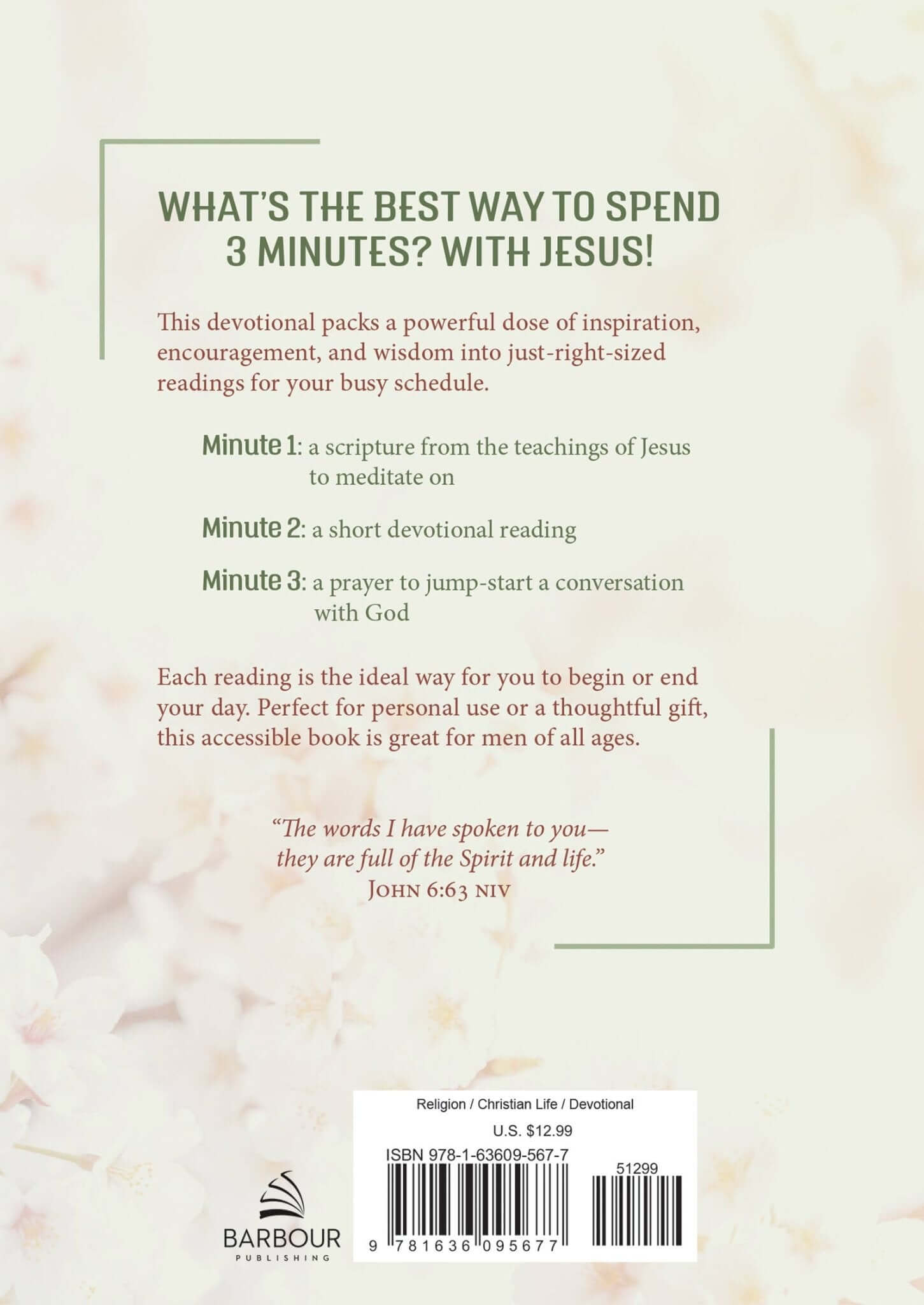 3 Minutes with Jesus: 180 Devotions for Women | 2FruitBearers