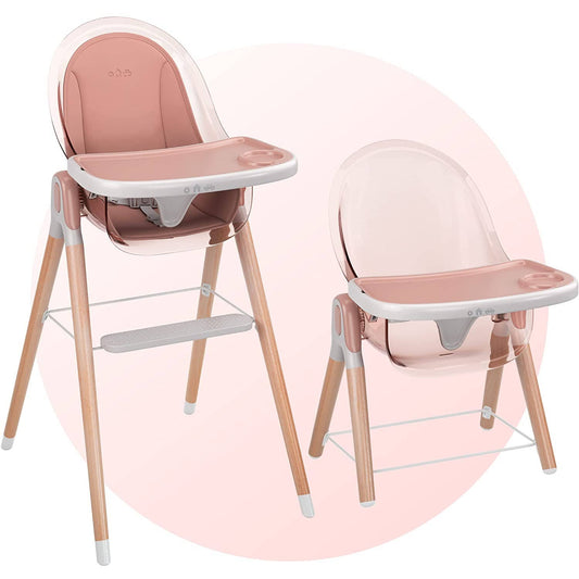 Children of Design 6 in 1 Deluxe High Chair - Pink w/cushion