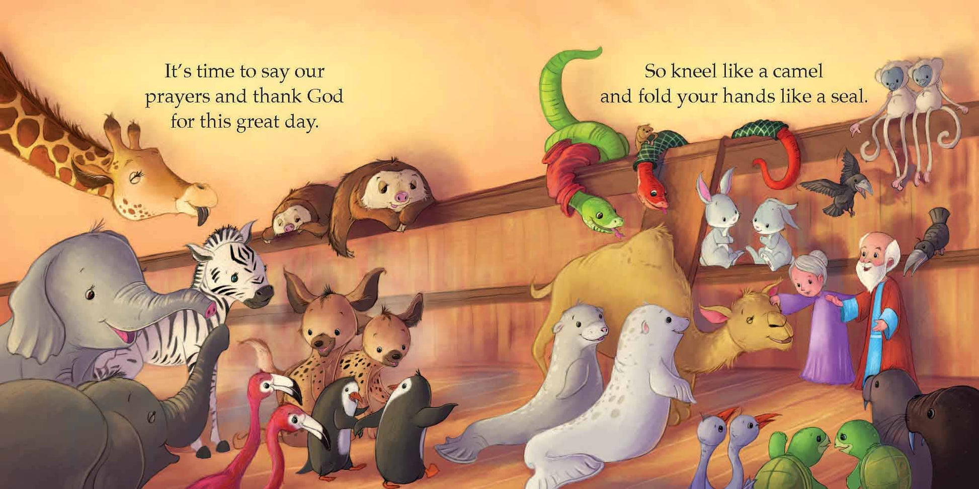Bedtime on Noah's Ark, Kids' Board Book | 2FruitBearers