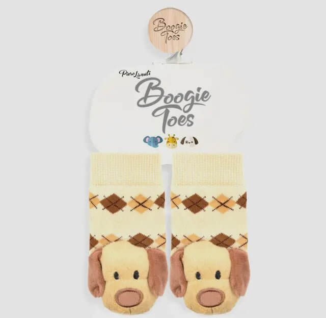 Brown Dog Boogie Toes Rattle Socks | 2FruitBearers