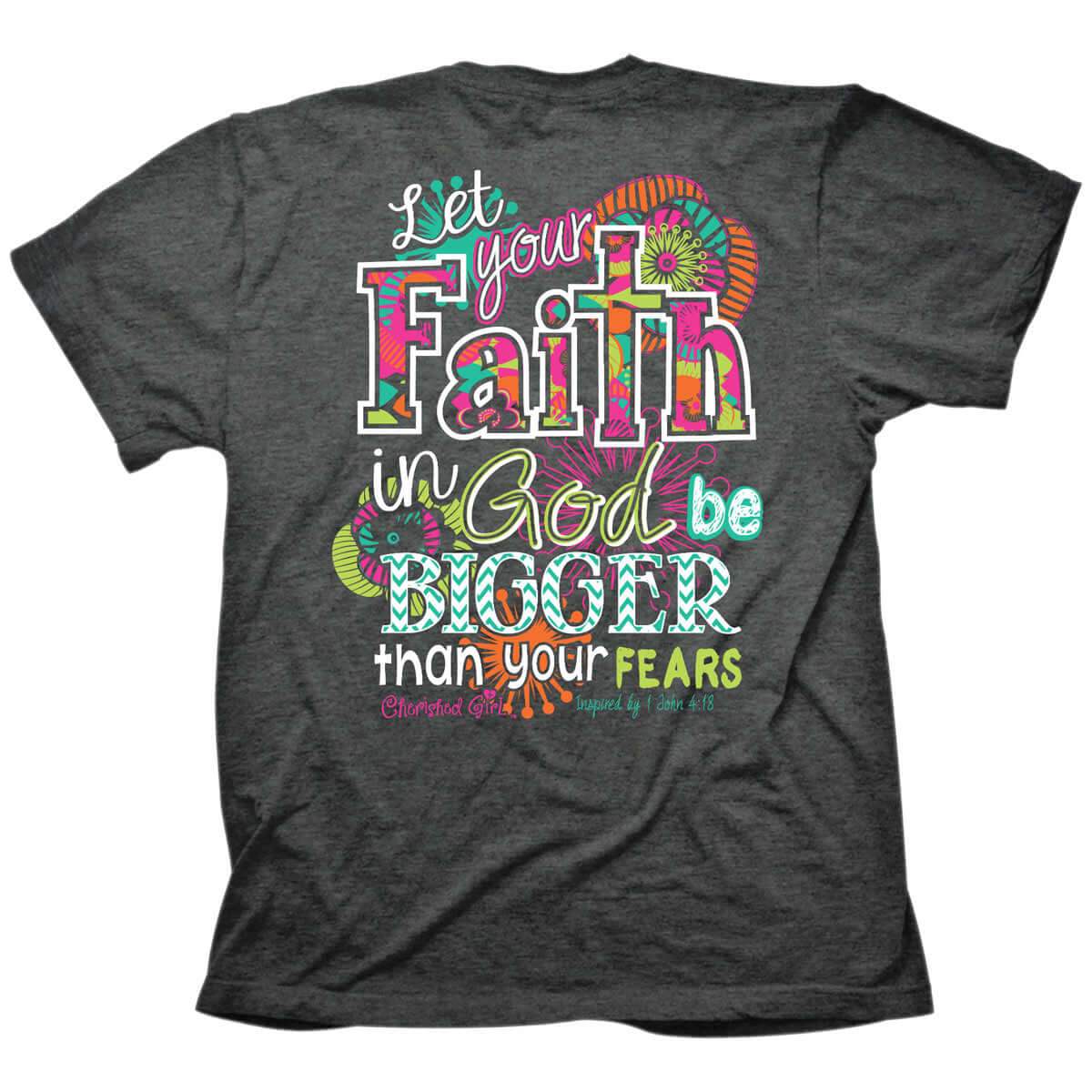 Cherished Girl Womens T-Shirt Big Faith | 2FruitBearers