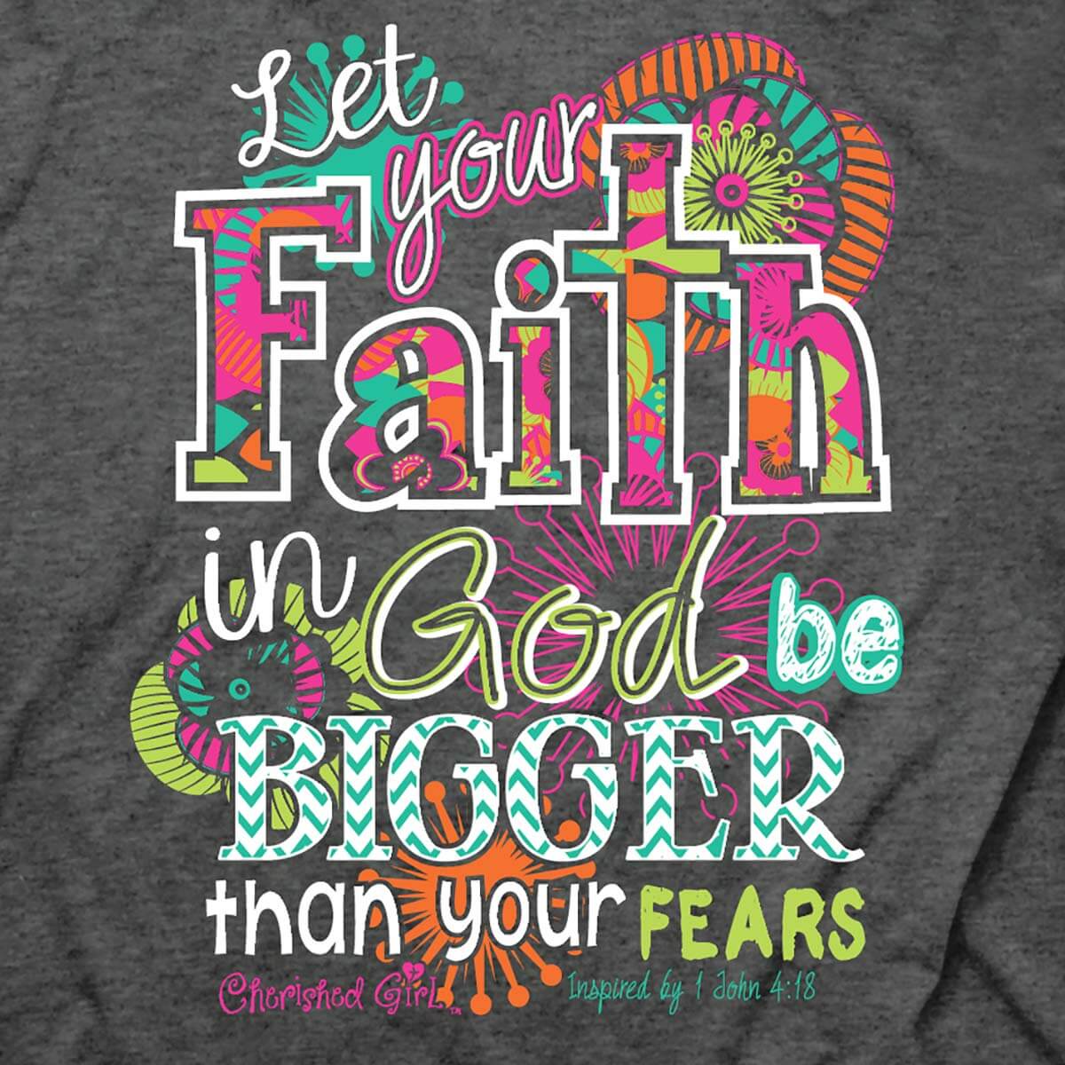 Cherished Girl Womens T-Shirt Big Faith | 2FruitBearers