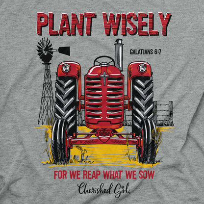 Cherished Girl Womens T-Shirt Plant Wisely | 2FruitBearers