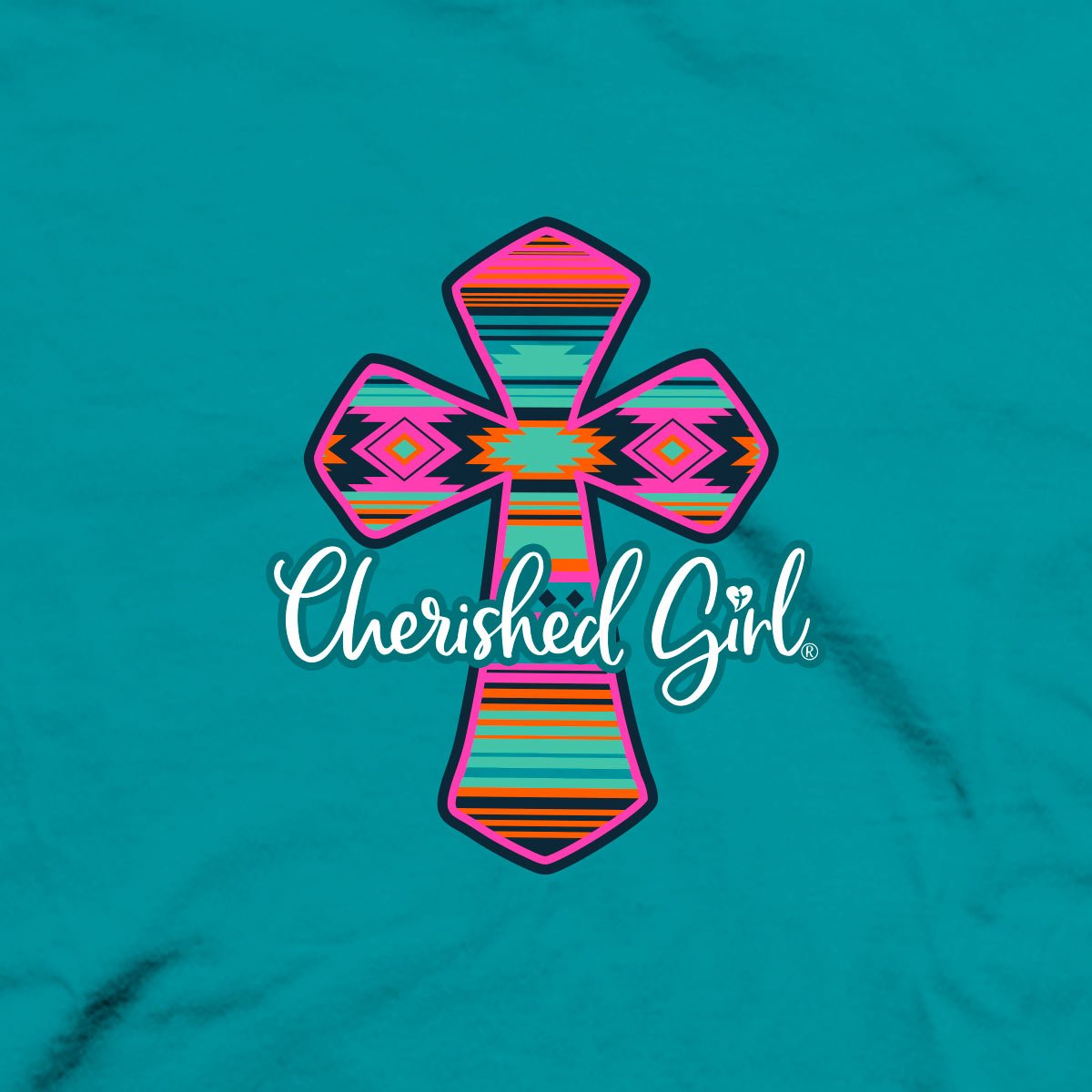 Cherished Girl Womens T-Shirt Serape Cross | 2FruitBearers