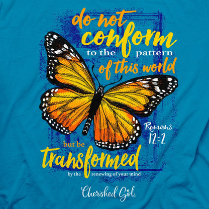 Cherished Girl Womens T-Shirt Transformed Butterfly | 2FruitBearers