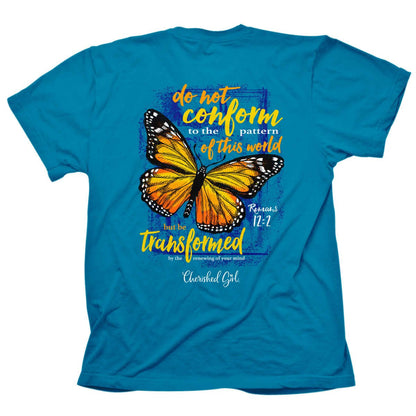 Cherished Girl Womens T-Shirt Transformed Butterfly | 2FruitBearers
