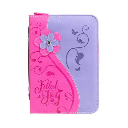 Divine Details: Bible Cover Pink Daisy Filled W/Joy | 2FruitBearers