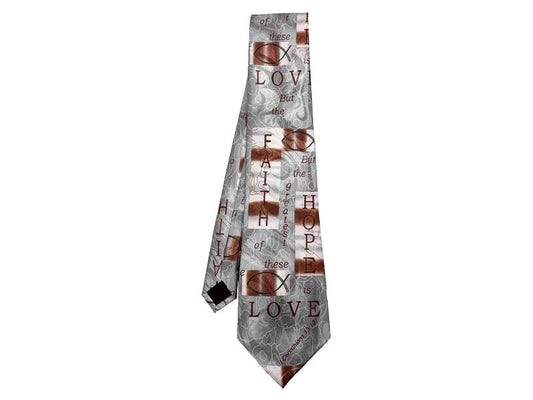 Faith Hope Love Polyester Tie | 2FruitBearers