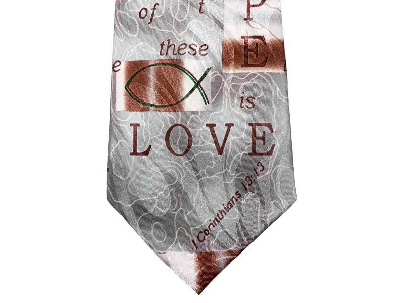 Faith Hope Love Polyester Tie | 2FruitBearers