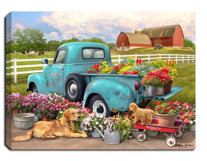 Flower Delivery 8x6 Lighted Tabletop Canvas | 2FruitBearers