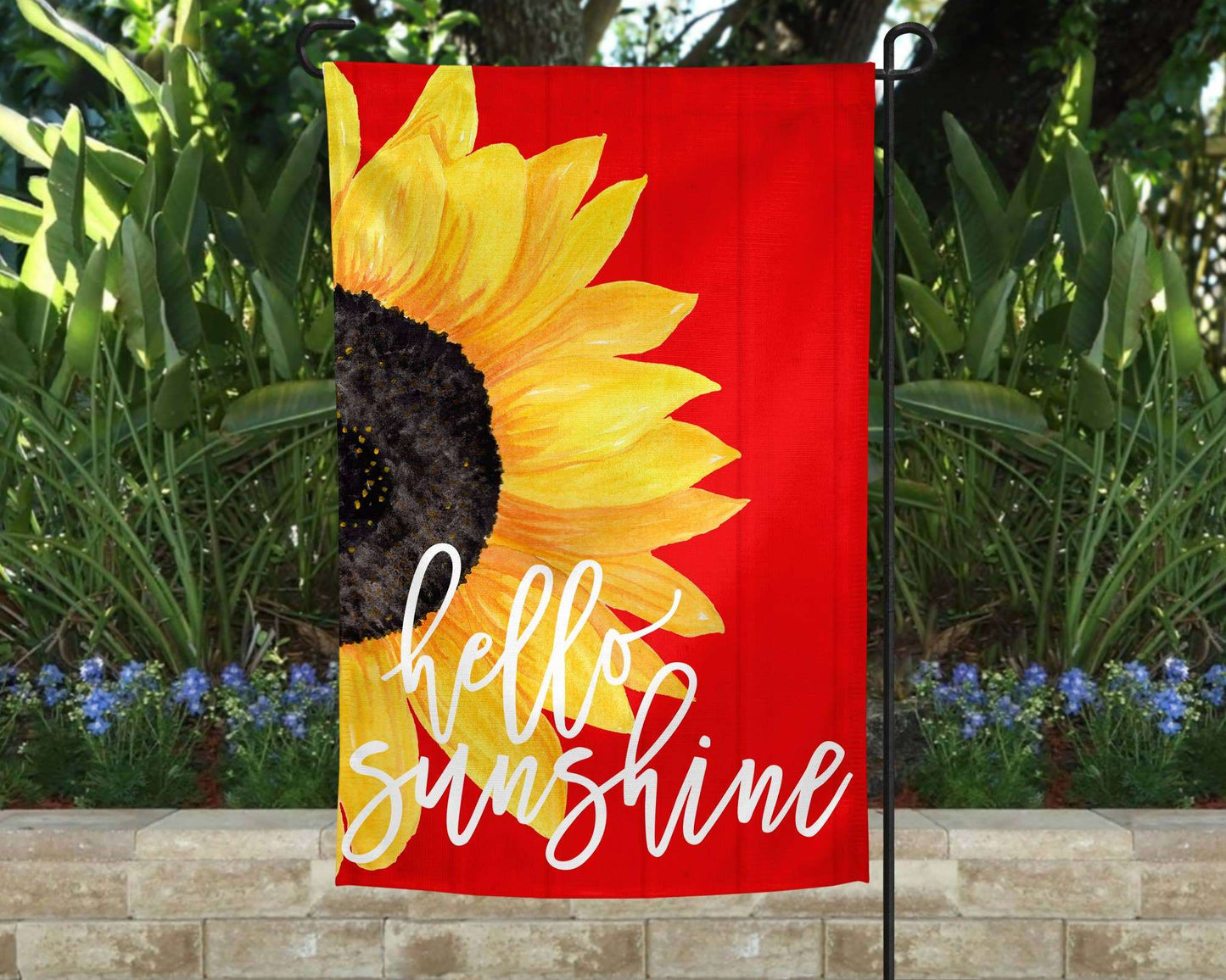Garden Flag - Hello Sunshine Red | 2FruitBearers