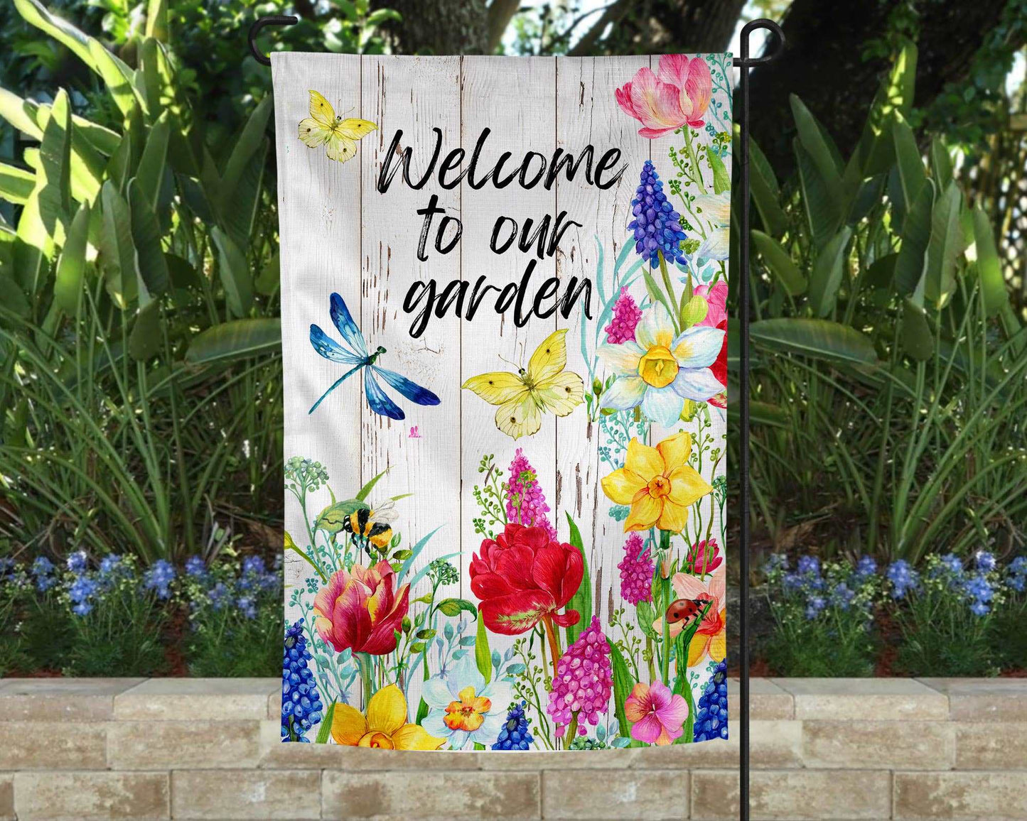 Garden Flag - Welcome to Our Garden | 2FruitBearers