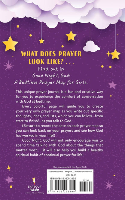 Good Night, God: A Bedtime Prayer Map for Girls | 2FruitBearers