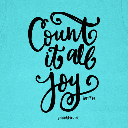 grace & truth Womens T-Shirt Count It All Joy | 2FruitBearers
