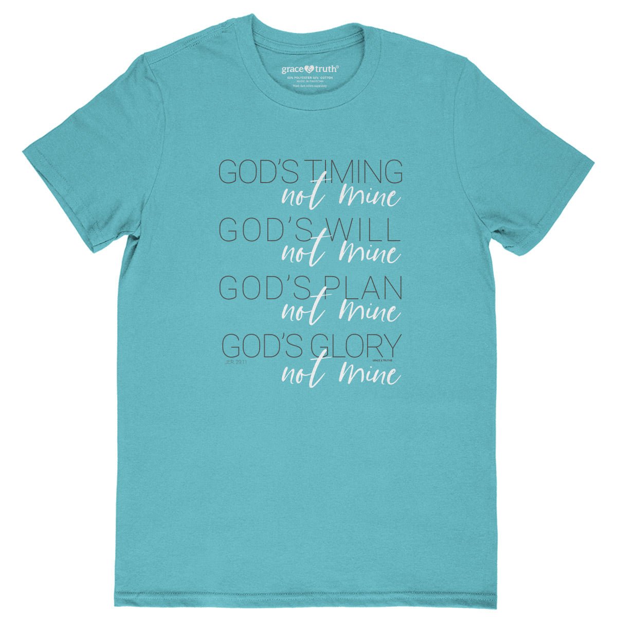 grace & truth Womens T-Shirt God's Timing | 2FruitBearers