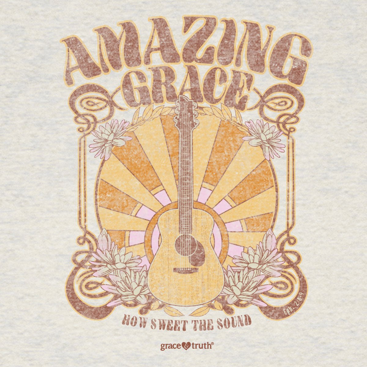 grace & truth Womens T-Shirt Grace Guitar | 2FruitBearers