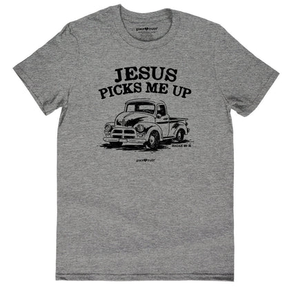 grace & truth Womens T-Shirt Jesus Picks Me Up | 2FruitBearers