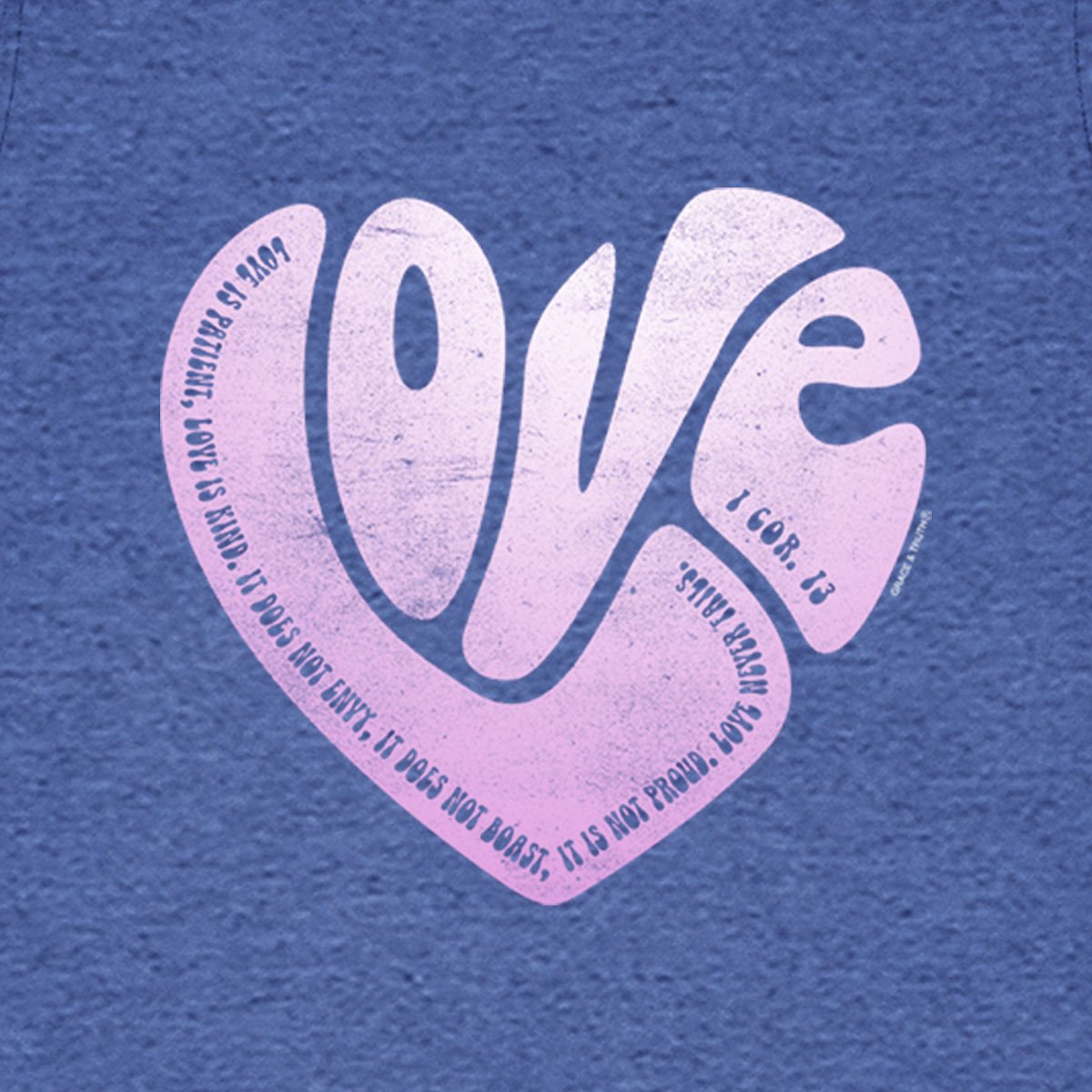 grace & truth Womens T-Shirt Love Heart | 2FruitBearers