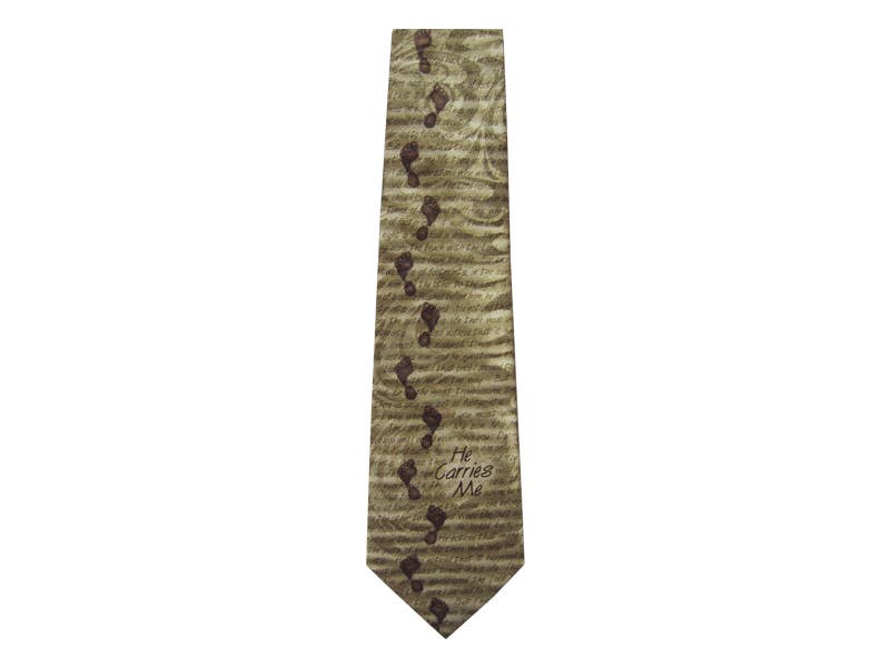 He Carries Me Polyester Tie | 2FruitBearers