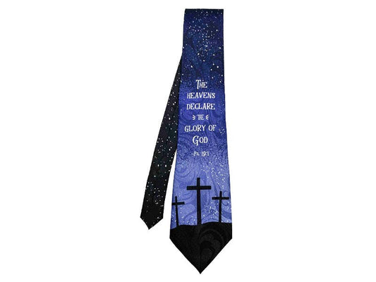 Heavens Declare The Glory Of God Polyester Tie | 2FruitBearers