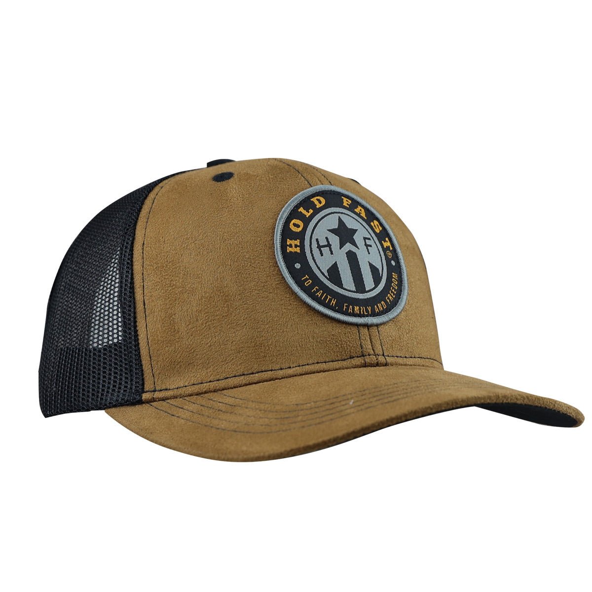 HOLD FAST Mens Cap Suede With Badge | 2FruitBearers