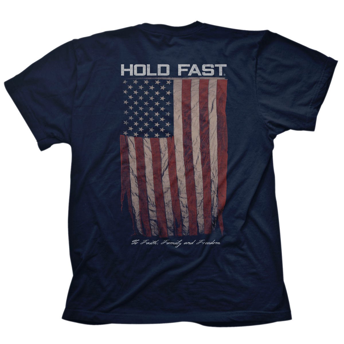 HOLD FAST Mens T-Shirt Antique Flag | 2FruitBearers