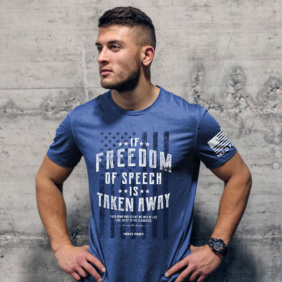 HOLD FAST Mens T-Shirt George Washington Speech | 2FruitBearers