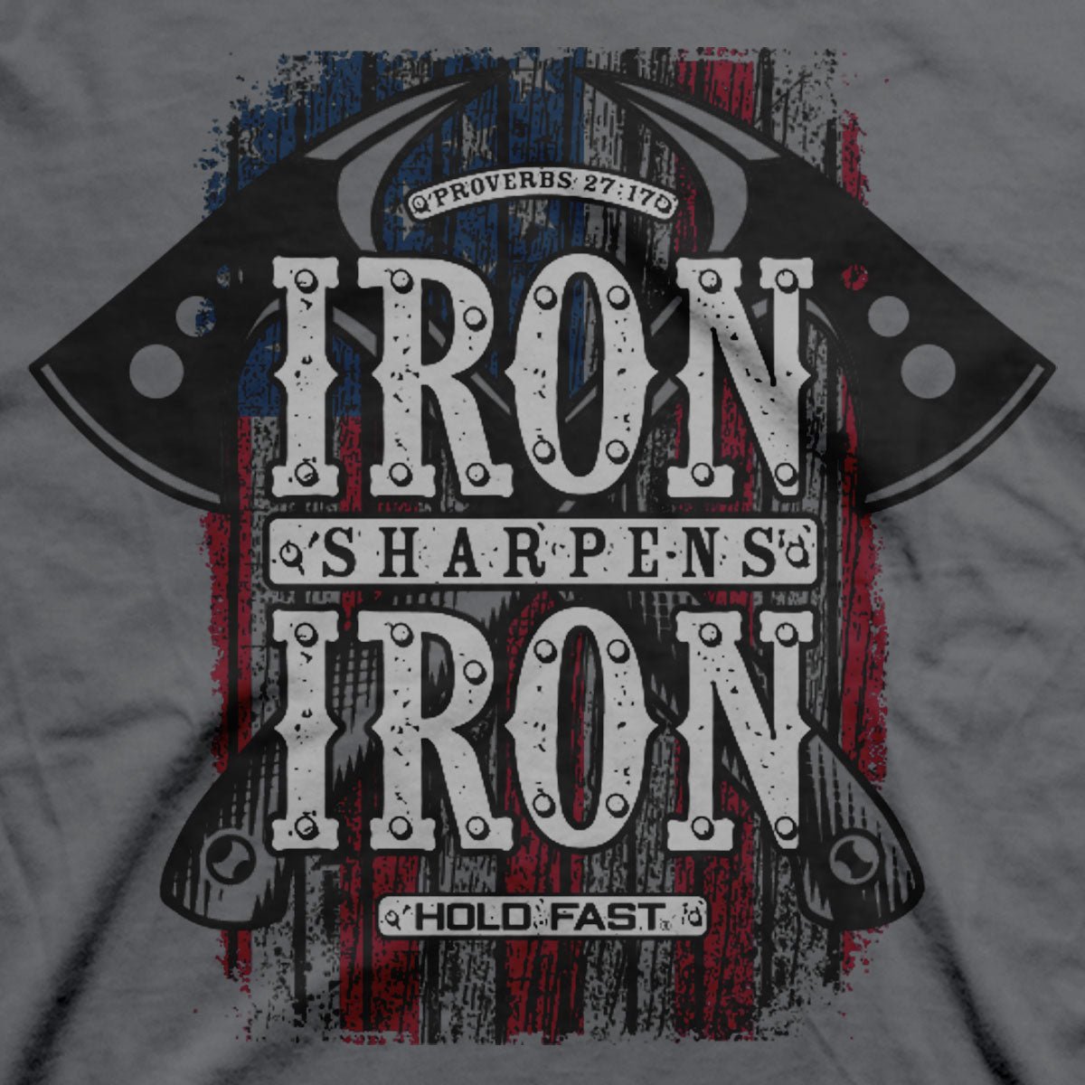HOLD FAST Mens T-Shirt Iron Axes | 2FruitBearers