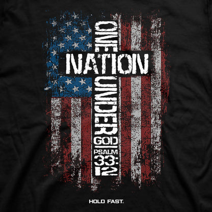 HOLD FAST Mens T-Shirt One Nation Flag | 2FruitBearers