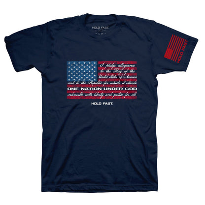 HOLD FAST Mens T-Shirt Pledge Flag | 2FruitBearers
