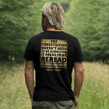 HOLD FAST Mens T-Shirt The Constitution | 2FruitBearers