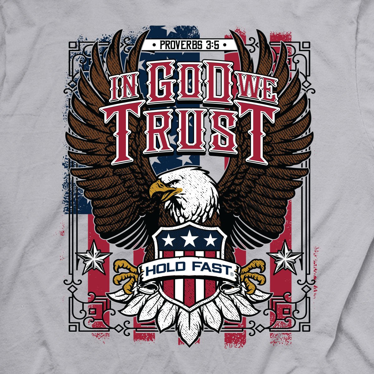 HOLD FAST Mens T-Shirt Trust Eagle | 2FruitBearers