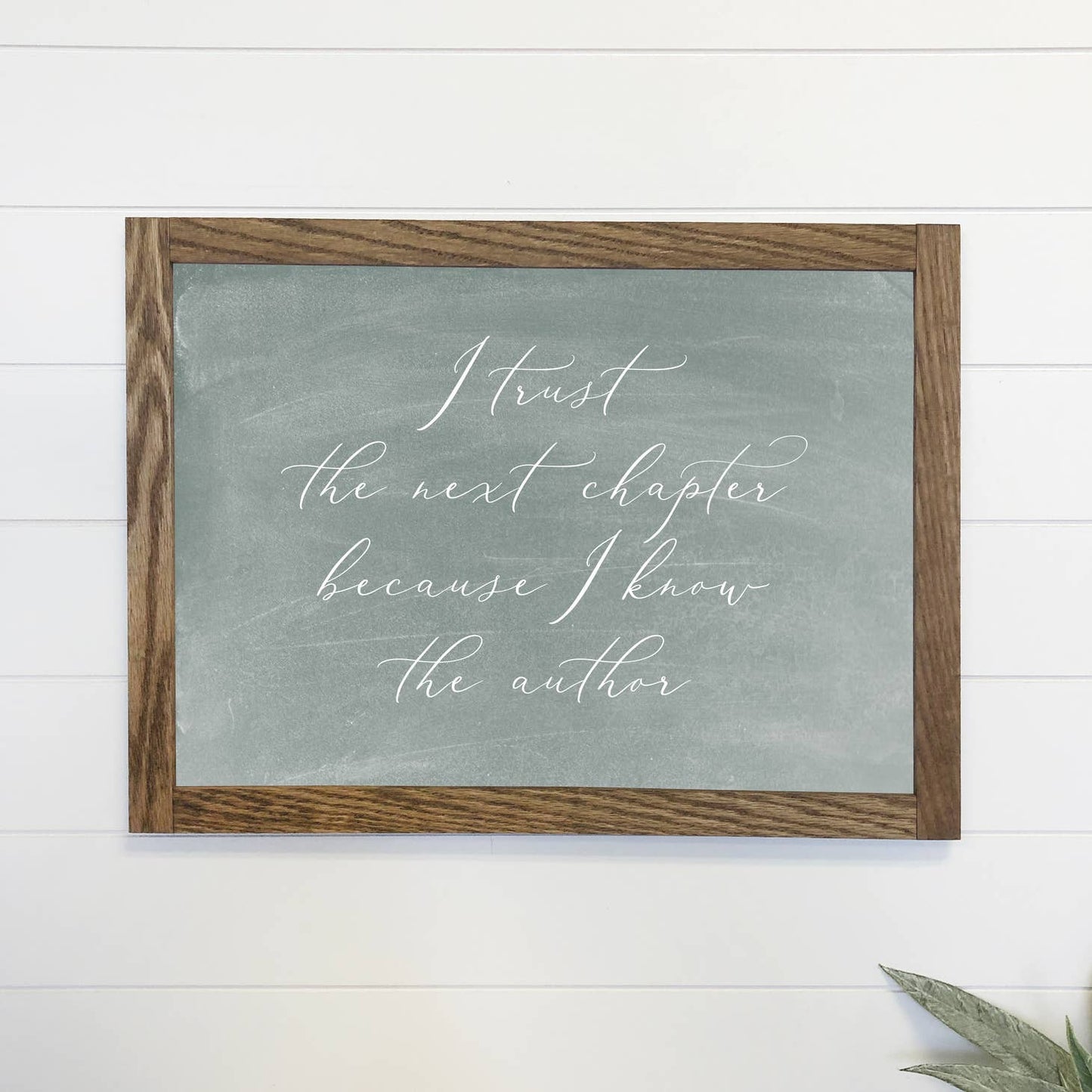 I Trust the Next Chapter Canvas Wood Sign Framed Wall Art | 2FruitBearers