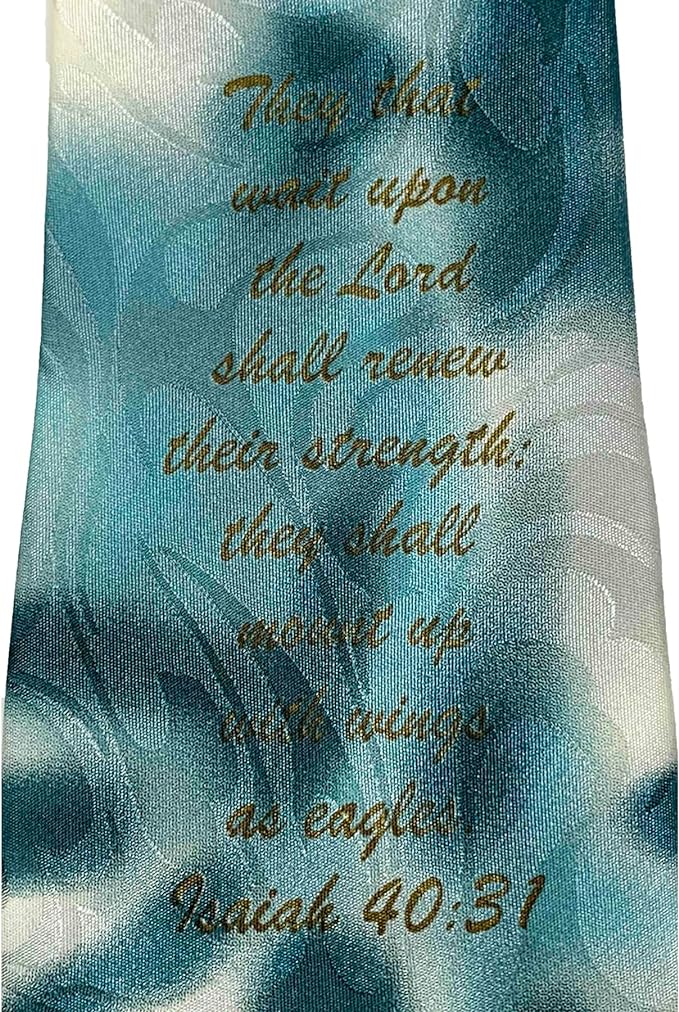 Isaiah 40:31 Eagles Polyester Tie | 2FruitBearers