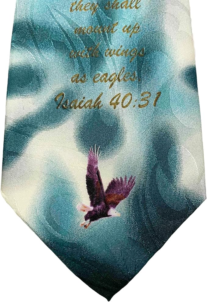 Isaiah 40:31 Eagles Polyester Tie | 2FruitBearers