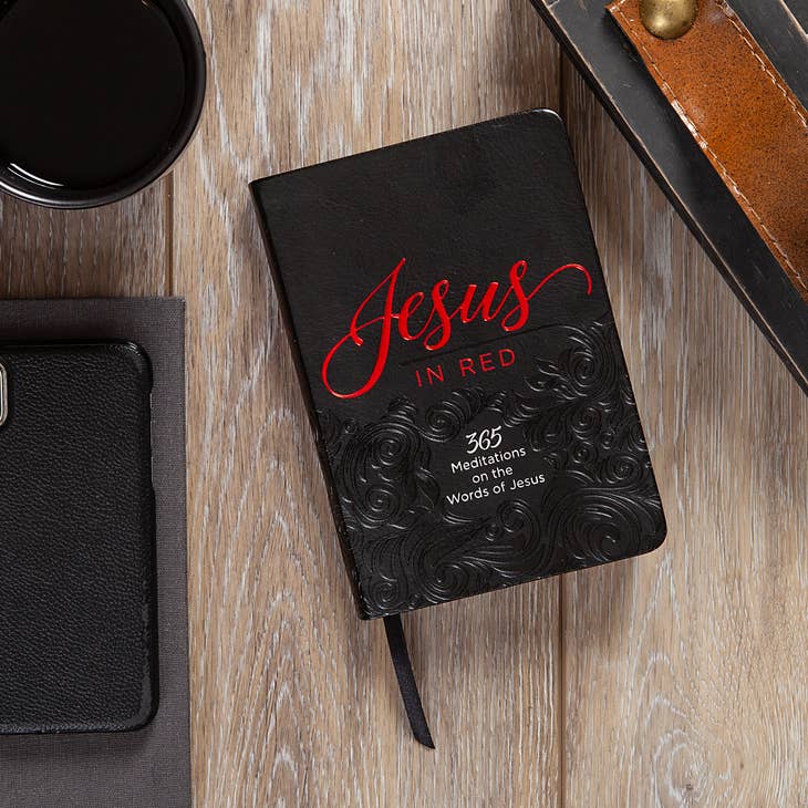 Jesus in Red Faux Leather | 2FruitBearers