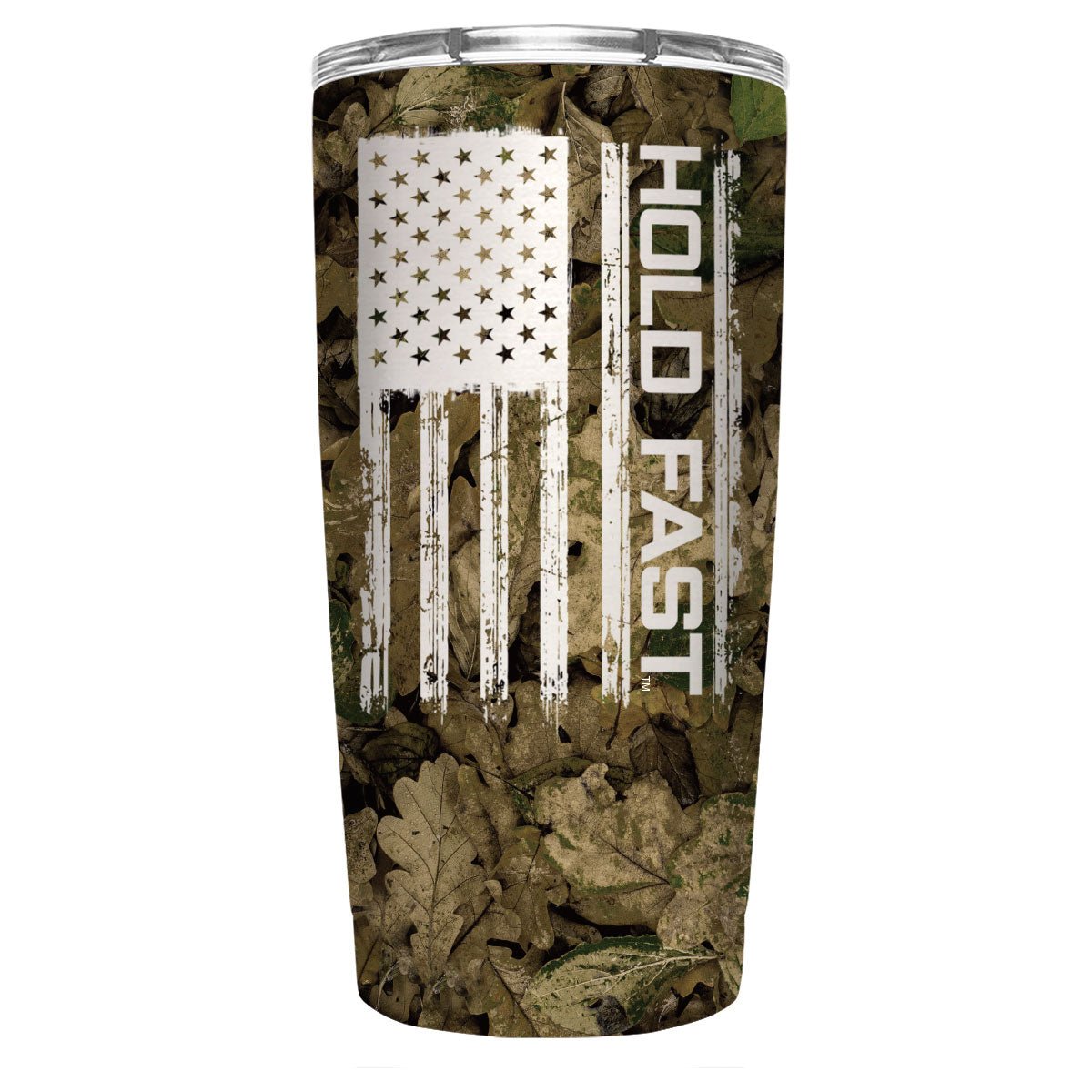 Kerusso 22 oz Hunting Camo Flag Stainless Steel Tumbler | 2FruitBearers