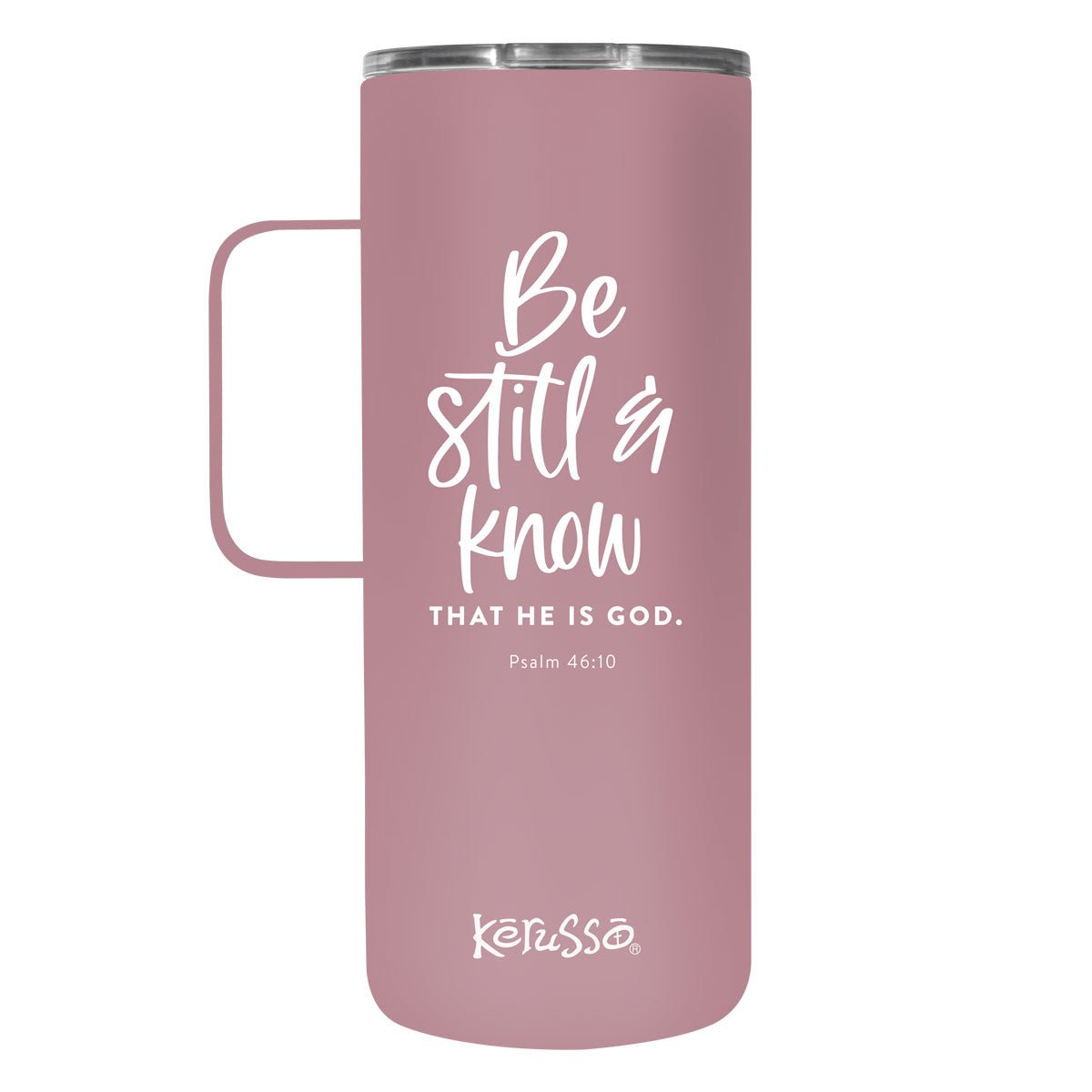 Kerusso 22 oz Stainless Steel Mug With Handle Be Still & Know | 2FruitBearers