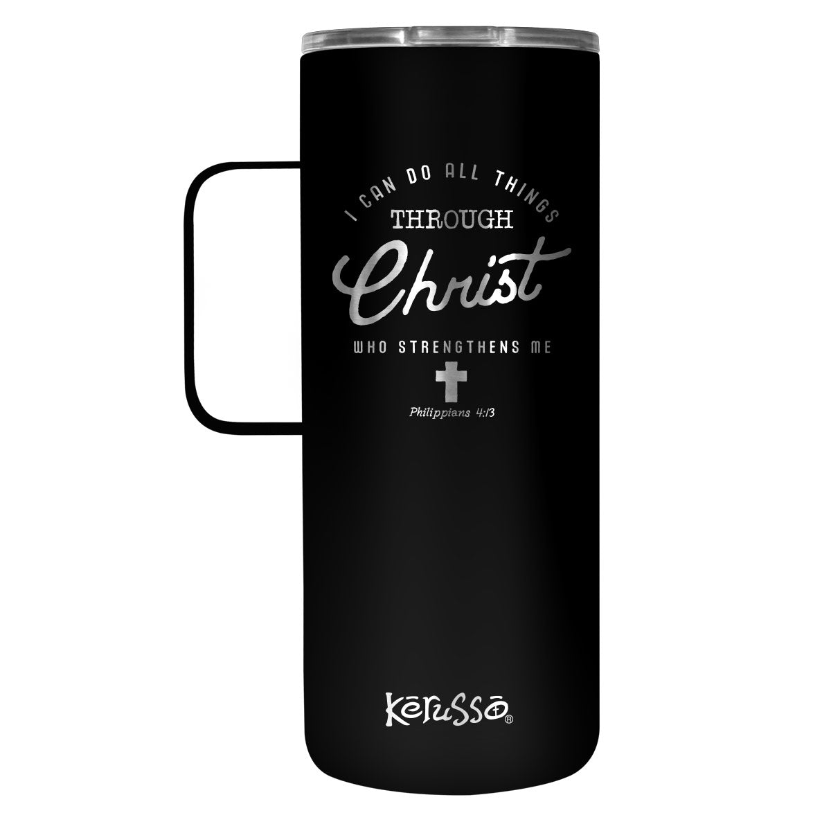 Kerusso 22 oz Stainless Steel Mug With Handle I Can Do All Things | 2FruitBearers