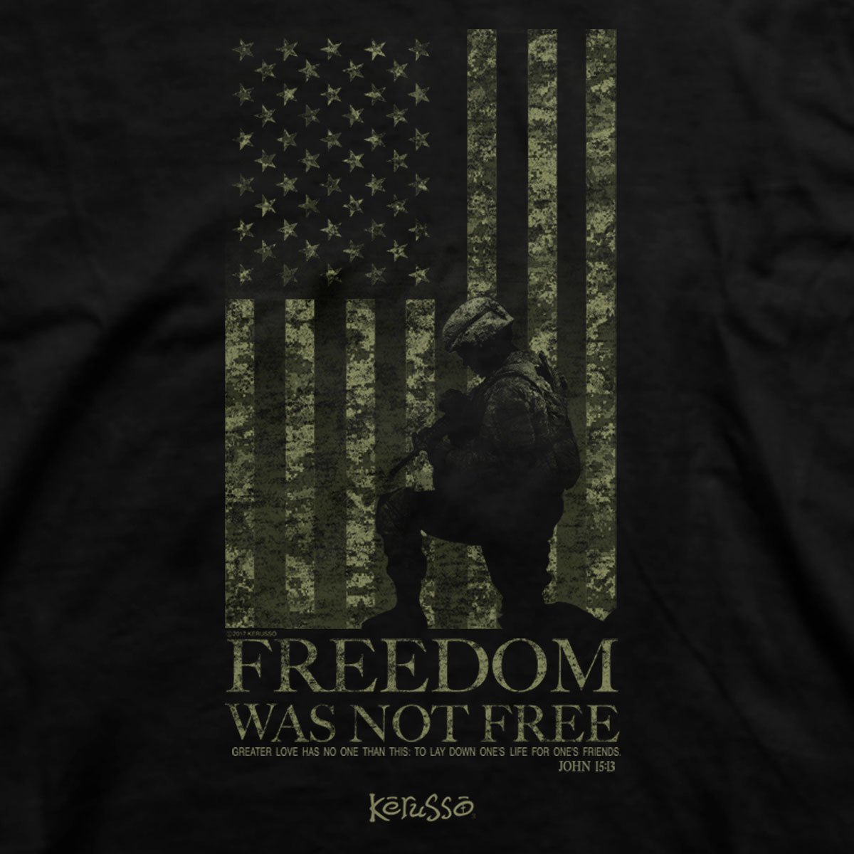 Kerusso Christian T-Shirt Freedom Was Not Free | 2FruitBearers